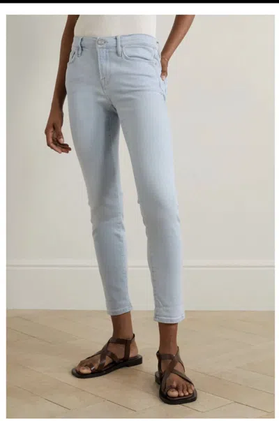 Frame Le Garcon Boyfriend Jeans In Clarity In Blue