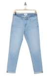 Frame Le Garcon Cuffed Crop Jeans In Blue Springs