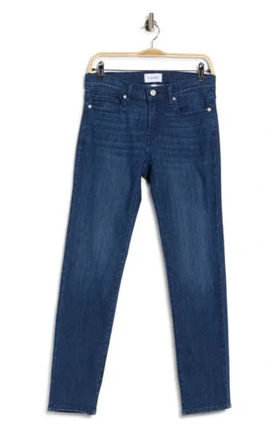 Frame Le Garcon Mid Rise Crop Boyfriend Jeans In Tribeca