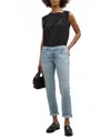 Frame Le Garcon Mid-rise Jeans In Soap In Blue