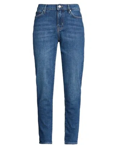 Frame Le Garcon Woman Jeans Blue Size 31 Cotton, Elastane