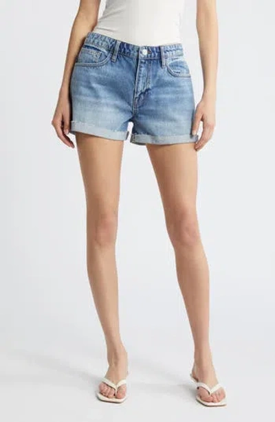 Frame Le Grand Garcon High Waist Denim Shorts
