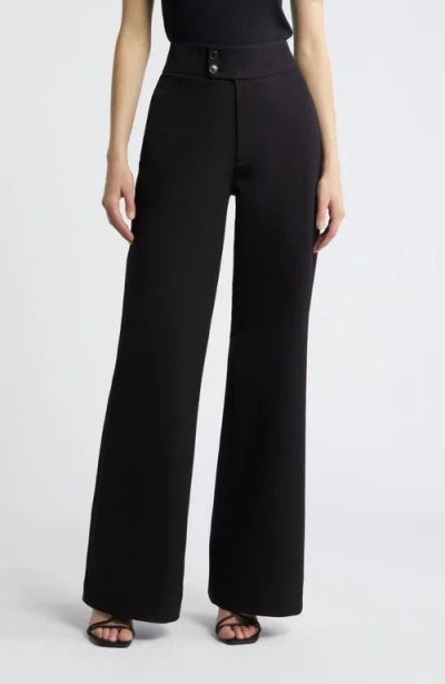 Frame Le Hardy High Waist Wide Leg Pants In Black