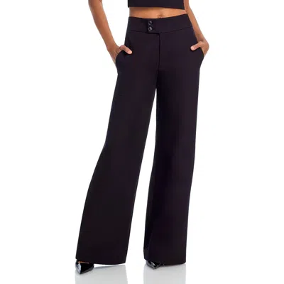 Frame Le Hardy Wide Leg Pants In Black