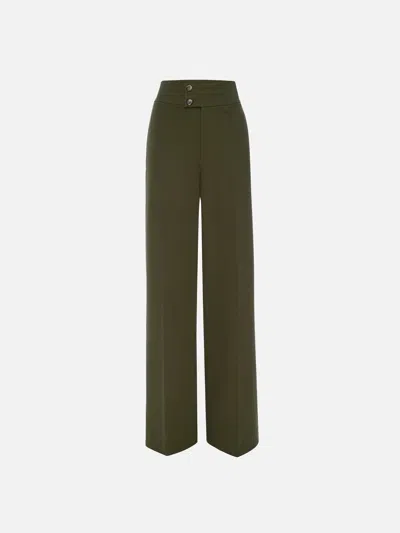 Frame Le Hardy Wide Leg Trouser Jeans Pants In Green