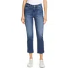 Frame Le High Straight Cropped Paneled High-rise Straight-leg Jeans In Bestia