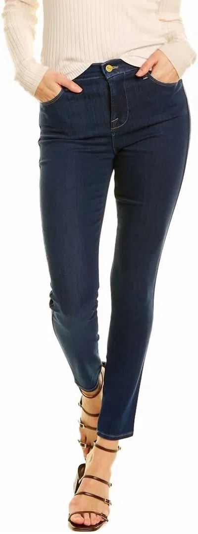 Frame Le High Cropped Straight-leg Jeans In Blue