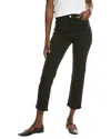Frame Suede Le Crop Mini Boot Trousers In Black