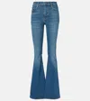 Frame Le High Flare High-rise Flared Jeans In Blue
