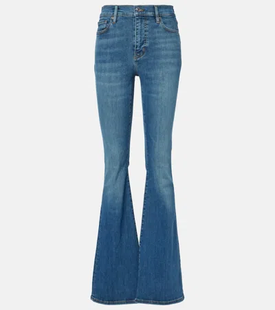 Frame Le High Flare High-rise Flared Jeans In Blue