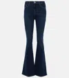 Frame Denim Flared Jeans In Blue