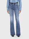 Frame Le High Flare Jean In Mermaid In Blue