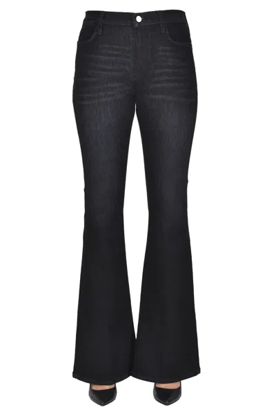 Frame Le High Flare Jeans In Black