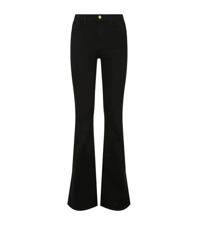 Frame Le High Flare Jeans In Black