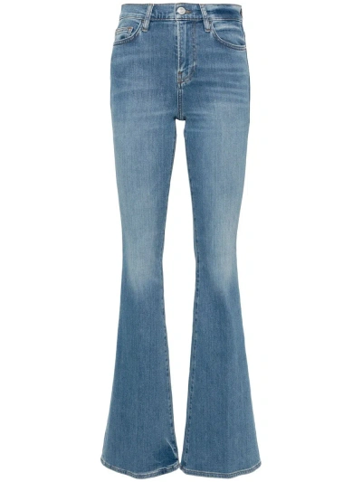 Frame Le High Flare Jeans In Blue