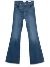 Frame Le Pixie High Flare Jeans In Blue