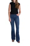 Frame Le High Flare Jeans In Skywalk In Blue