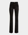 Frame Le High Flare Jeans In Noir