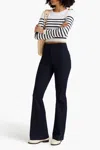 FRAME LE HIGH FLARE TROUSER IN NAVY