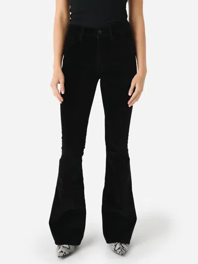 Frame Le High Flare Velveteen Jean In Black