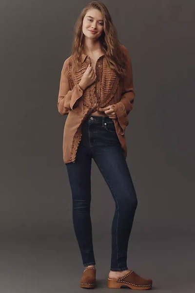 Frame Le High High-rise Skinny Jeans In Blue
