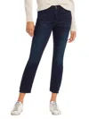 Frame Le High High Rise Straight Leg Jeans In Porter Chew In Blue