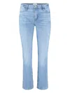 Frame Le High Ankle Straight Leg Jeans In Blau