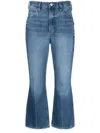 Frame Le High 'n' Tight Flared Jeans In Blue