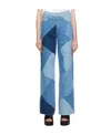Frame Le High N Tight Quilted Jeans In Blue