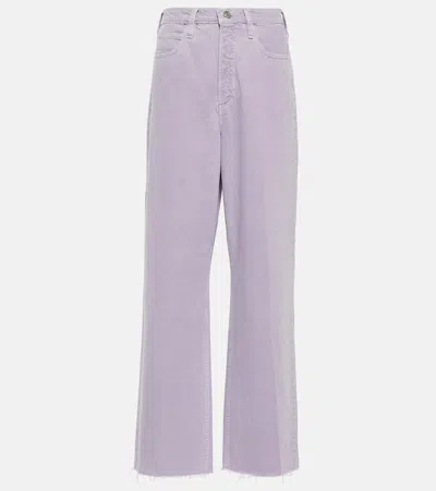 Frame Le High 'n' Tight Wide-leg Jeans In Lilac