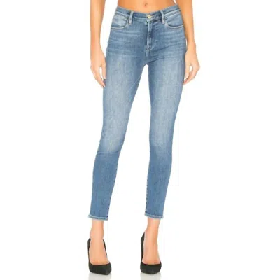 Frame Le High Rise Crop Skinny Jeans In Blue
