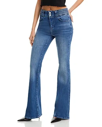 Frame Le High Rise Flare Jeans In Crossings