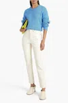 Frame Le High-rise Straight-leg Jean In Ecru