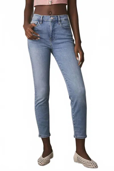 Frame Le High Skinny Crop Jean In Terra In Blue