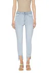 Frame Le High Skinny Crop Jeans In Division Chew In Multi