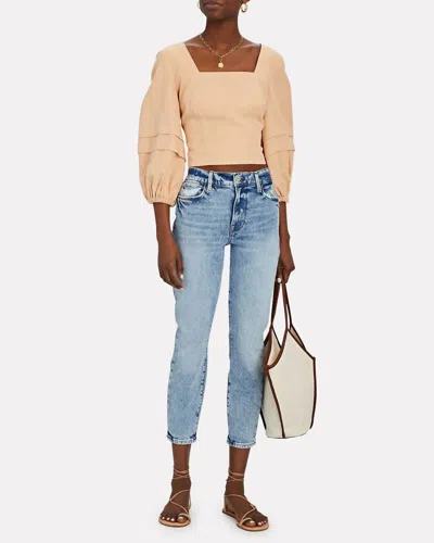 Frame Le High Skinny Cropped Jeans In Lombard In Multi