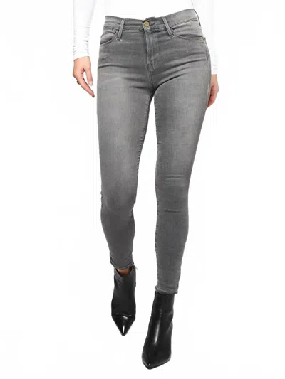 Frame Le High Skinny Jean In Grey In Gray