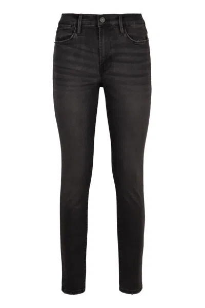 Frame Le High Skinny Jeans In Black