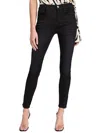 FRAME LE HIGH SKINNY JEANS IN BLACK