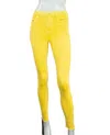 FRAME LE HIGH SKINNY RAW-EDGE CLOUD JEANS IN CITRINE