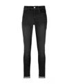 Frame 24 Hour Cropped High-rise Skinny Jeans In Black