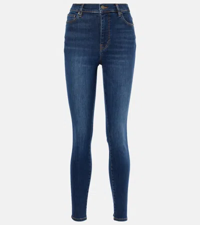Frame Le High Skinny Skinny Jeans In Blue