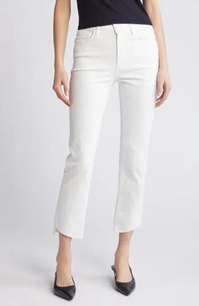 FRAME FRAME LE HIGH STRAIGHT CASCADE RAW HEM JEANS