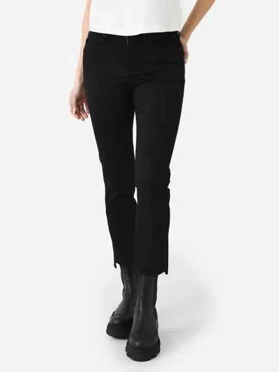Frame Le High High-rise Straight-leg Jeans In Black