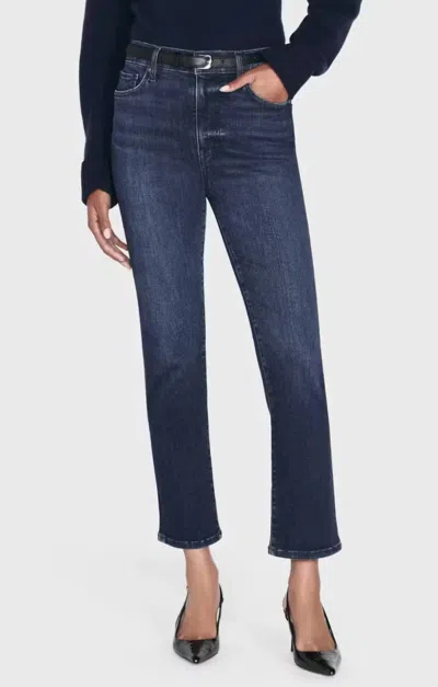 Frame Le High Straight Jean In Dante In Blue