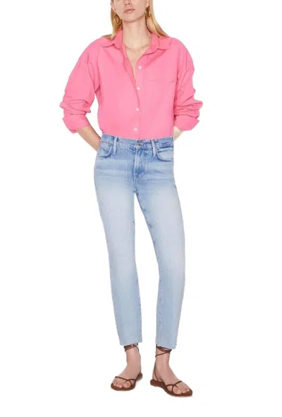 Frame Le High Straight Jean In Kerwin In Multi