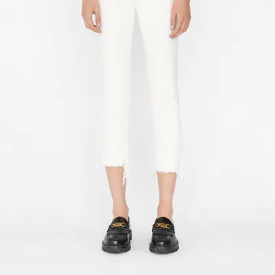 Frame Le High Straight Jean In White