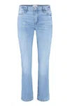 Frame Le High Ankle Straight Leg Jeans In Blue