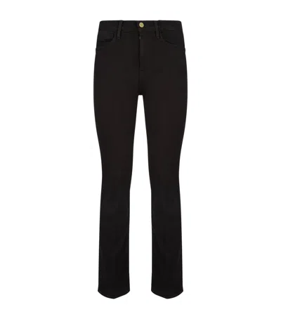 Frame Le High Straight Jeans In Black