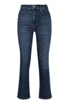Frame Le High Straight Jeans In Blue